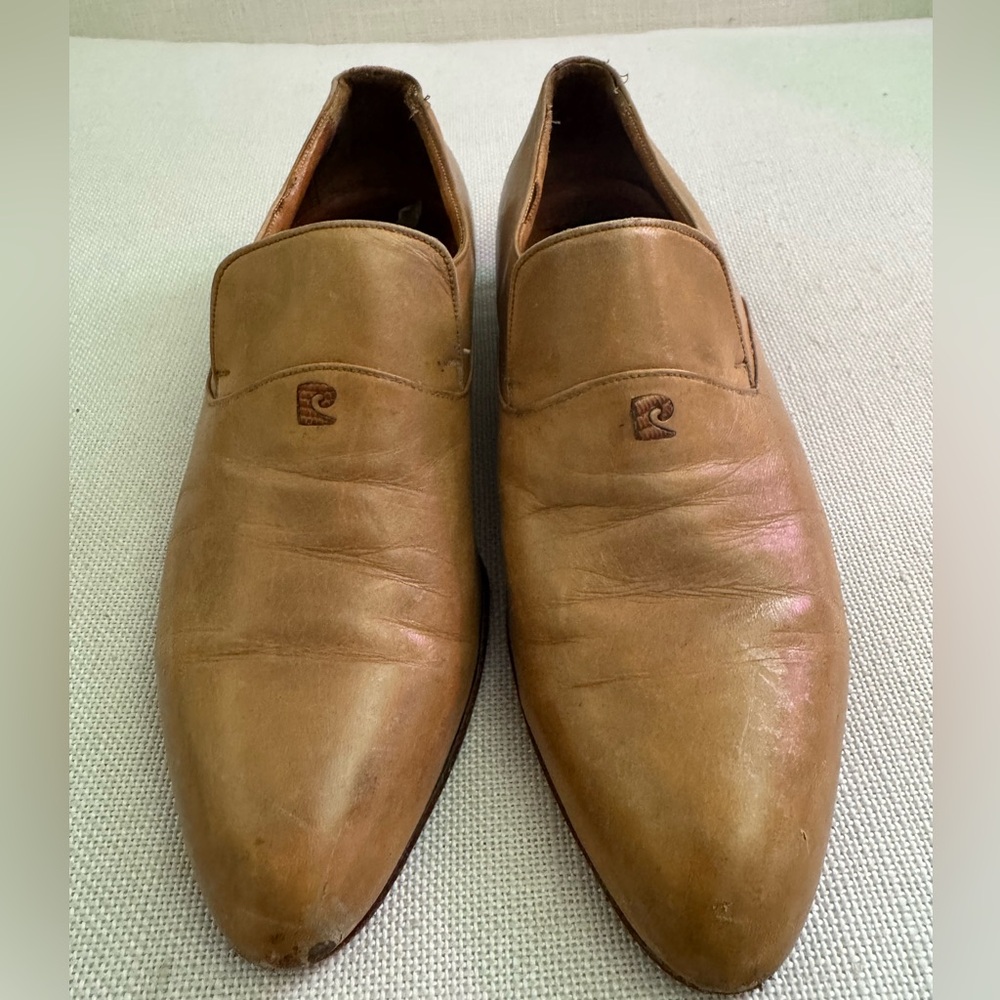 Vintage Pierre Cardin Men's Tan Leather Loafers
